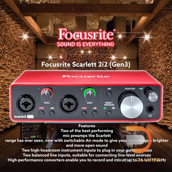 Focusrite Scarlett 2i2 (Gen3)